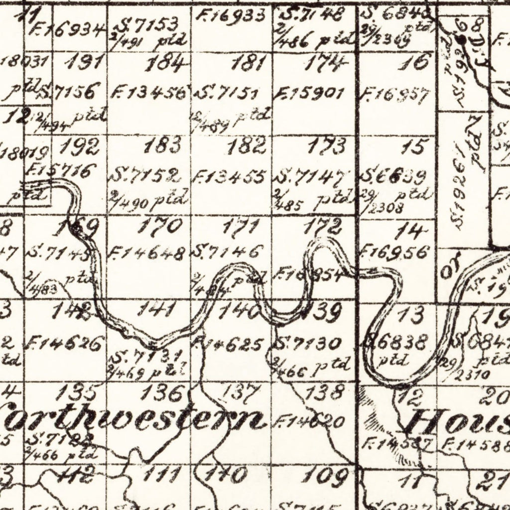 Vintage Map of Kent County, Texas 1888