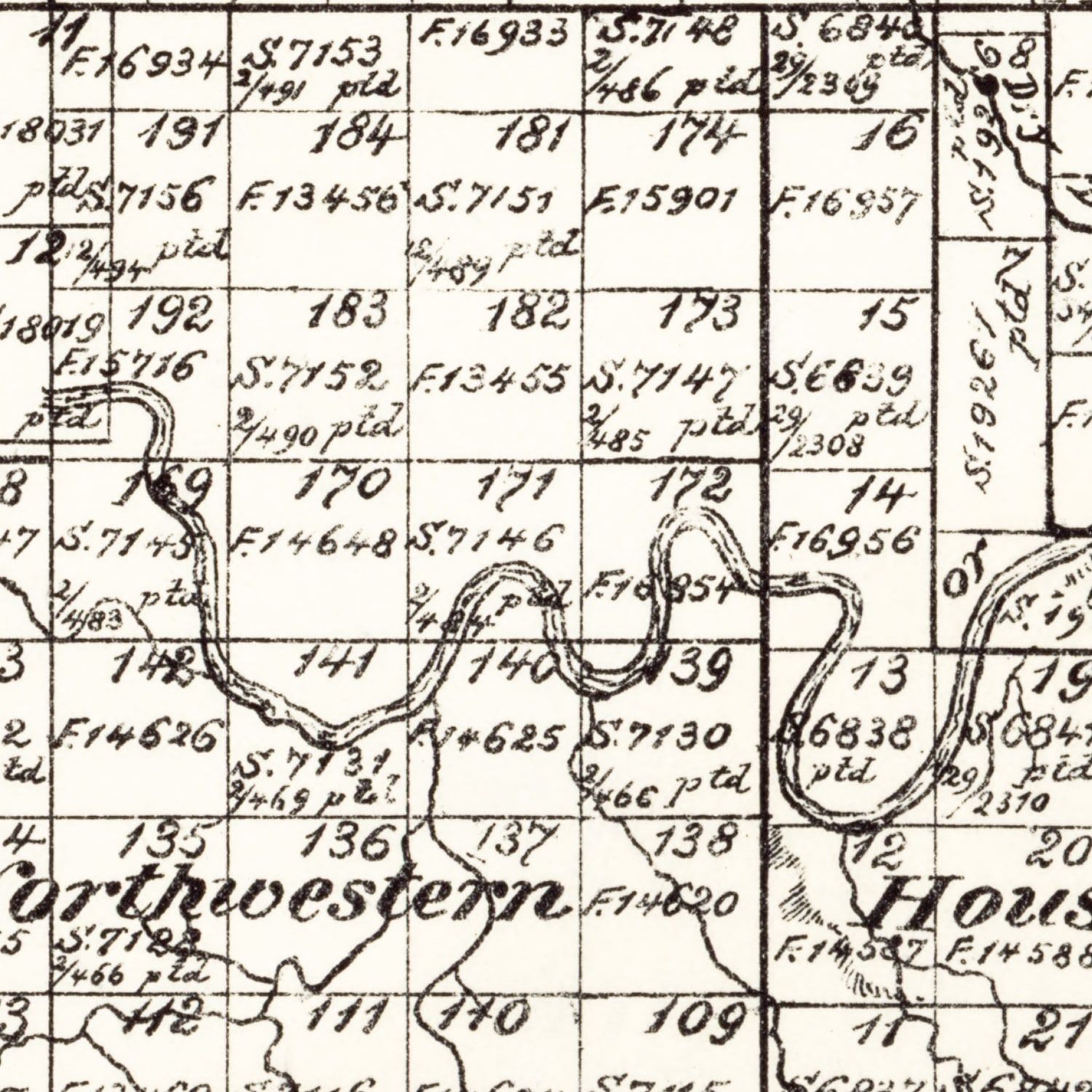 Vintage Map of Kent County, Texas 1888
