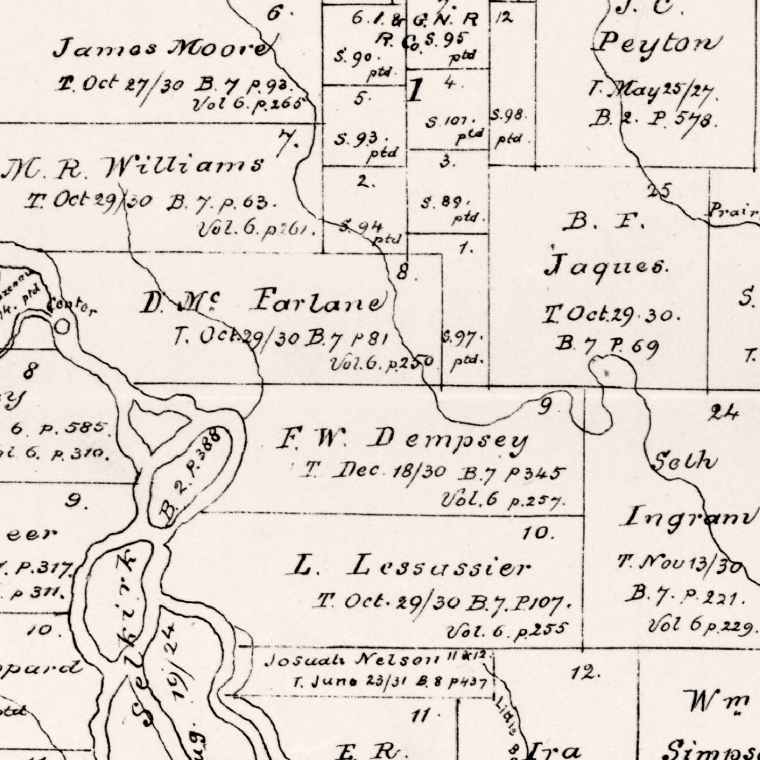 Vintage Map of Matagorda County, Texas 1879