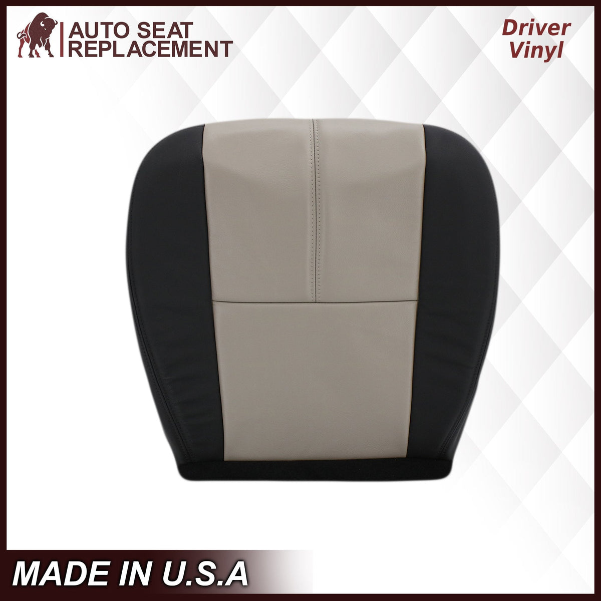 2007-2014 GMC Sierra Seat Cover In 2tone Gray/Black: Choose From Variation