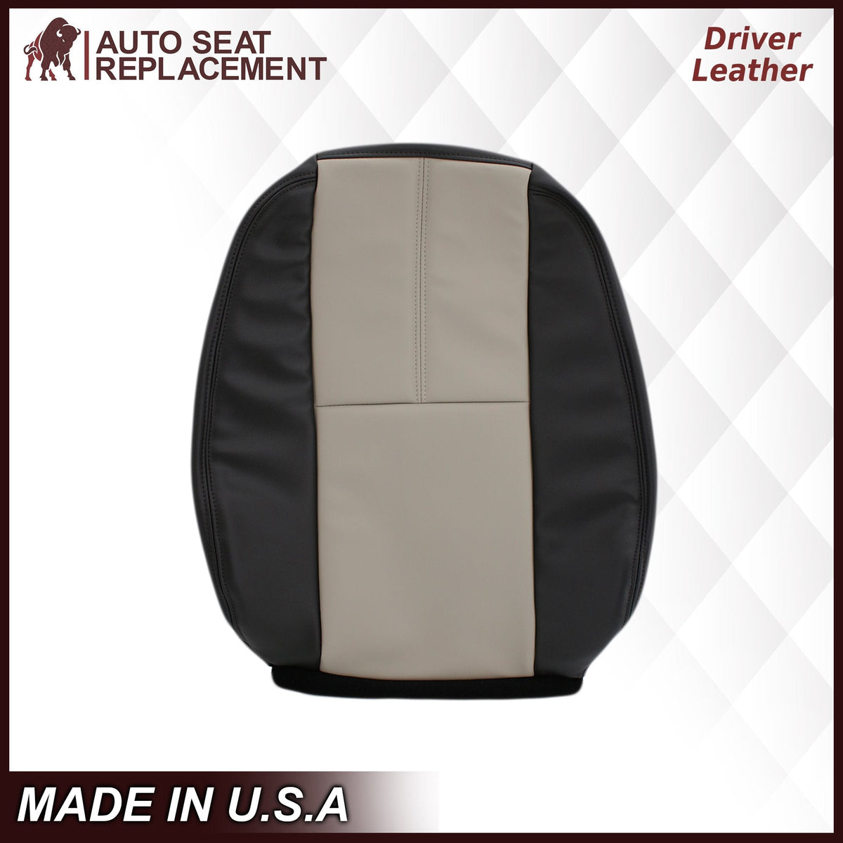 2007-2014 GMC Sierra Seat Cover In 2tone Gray/Black: Choose From Variation