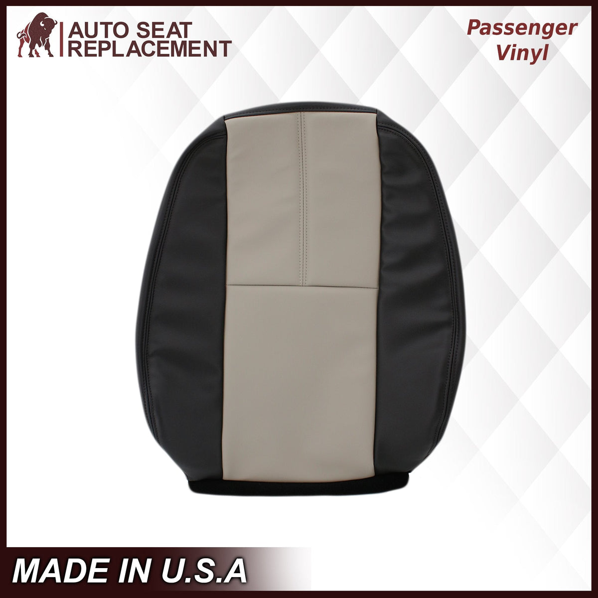 2007-2014 GMC Sierra Seat Cover In 2tone Gray/Black: Choose From Variation
