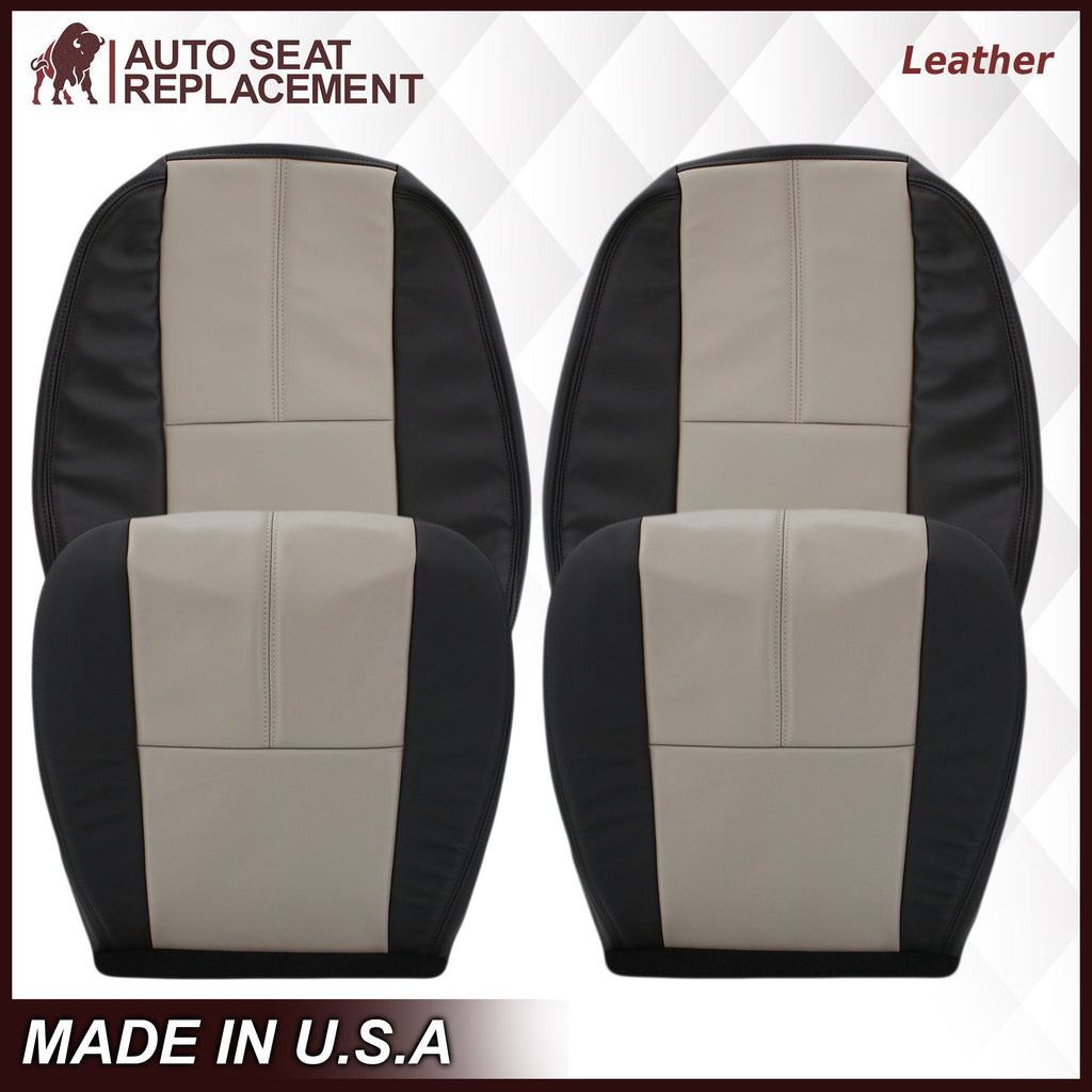 2007-2014 GMC Sierra Seat Cover In 2tone Gray/Black: Choose From Variation