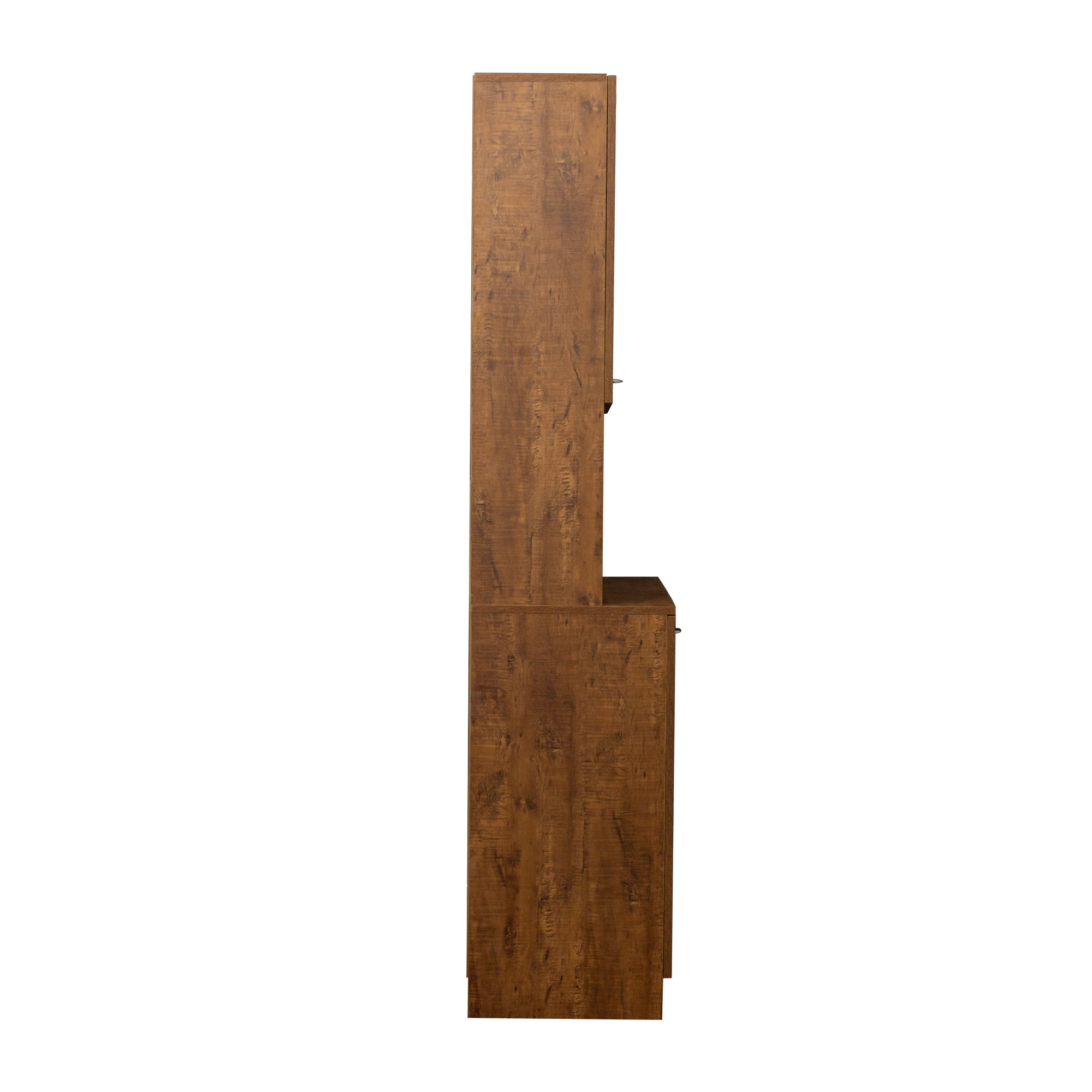 70.87' Tall Wardrobe& Kitchen Cabinet, with 6-Doors, 1-Open Shelves and 1-Drawer for bedroom,Walnut