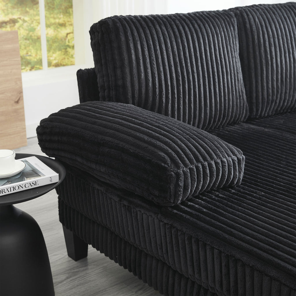 [VIDEO provided][New]U-Shaped Couch with Oversized Seat,4-Seat Sofa  with Double Chaise,Comfortable and spacious indoor furniture for Living Room,Apartment