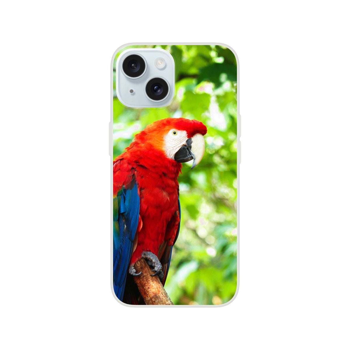 Scarlett Macaw iPhone Flexi case