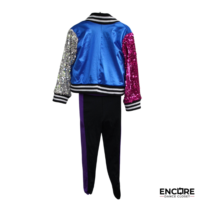 Electric Energy Sequin Bomber Dance Costume