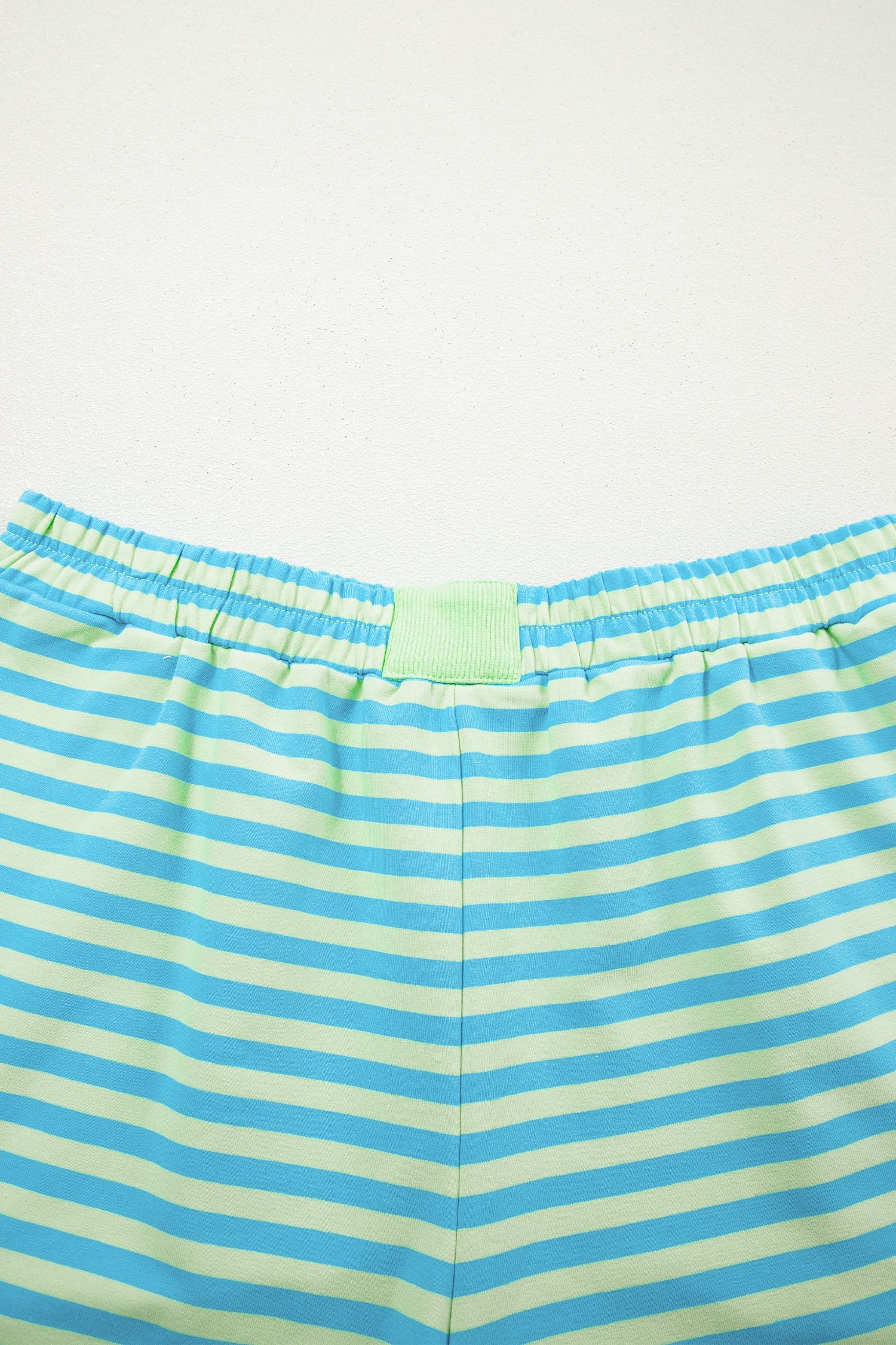 Stripe Colorblock Pullover & Pull-On Shorts Set
