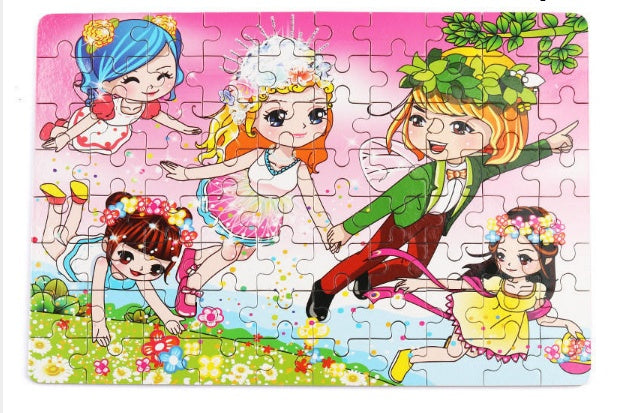 Wooden Animal Puzzle – Educational Jigsaw Toy for Kids