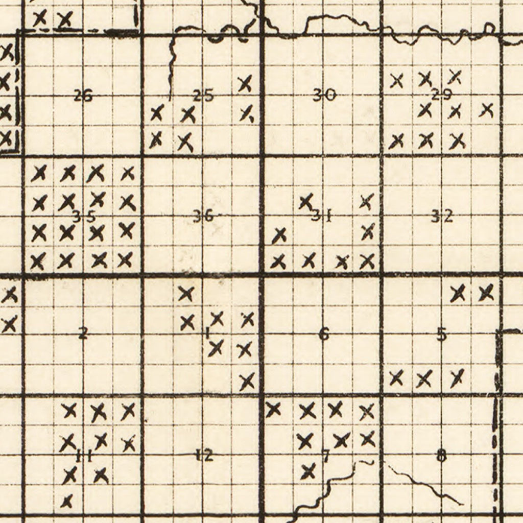 Vintage Map of Missaukee County, Michigan 1878