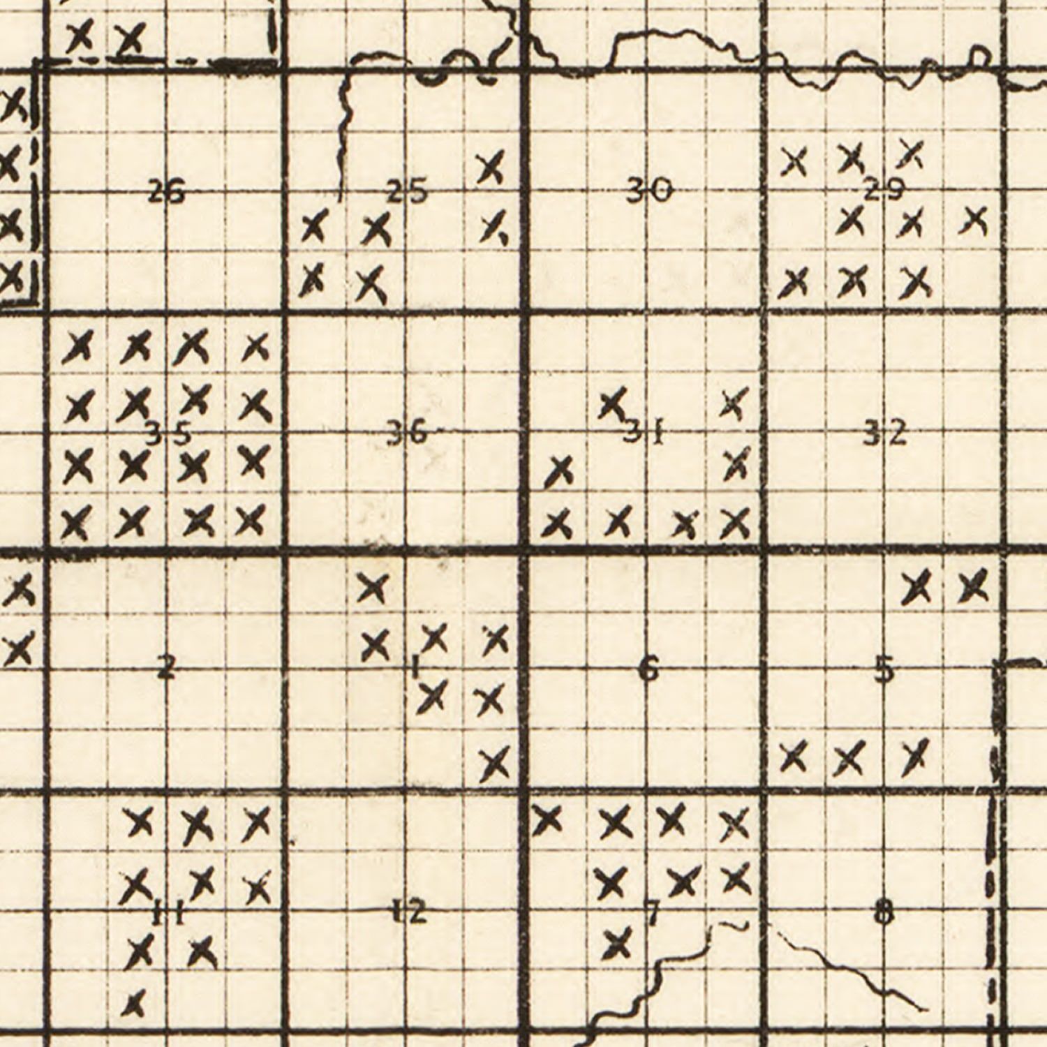 Vintage Map of Missaukee County, Michigan 1878