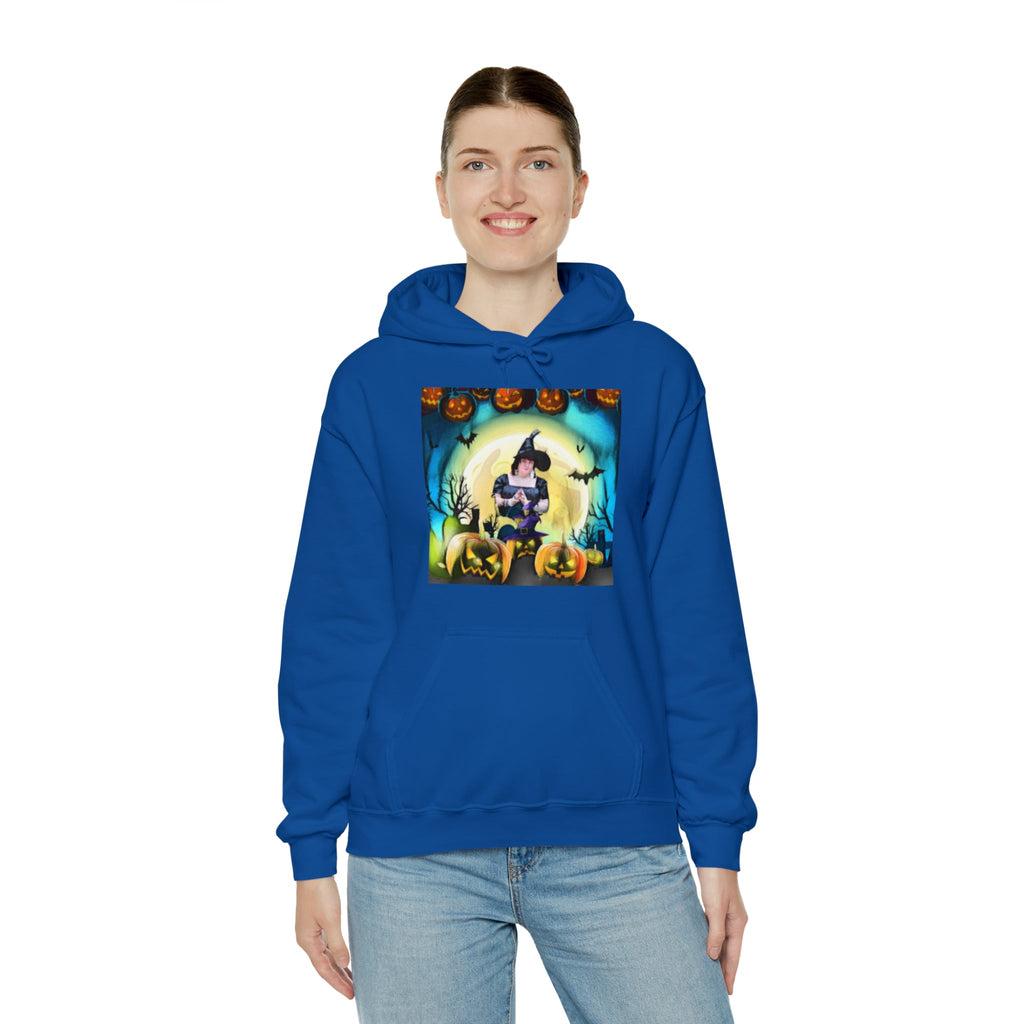 Scary Witch Unisex Heavy Blend™ Hooded Sweatshirt up to 5XL