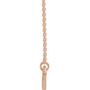 14K Rose Gold .03 CTW Natural Diamond Heart 16" Necklace