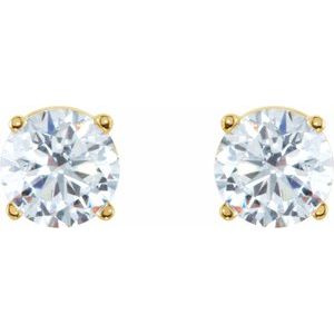 14K Yellow Gold 1/3 CTW Natural Diamond Earrings – image 2