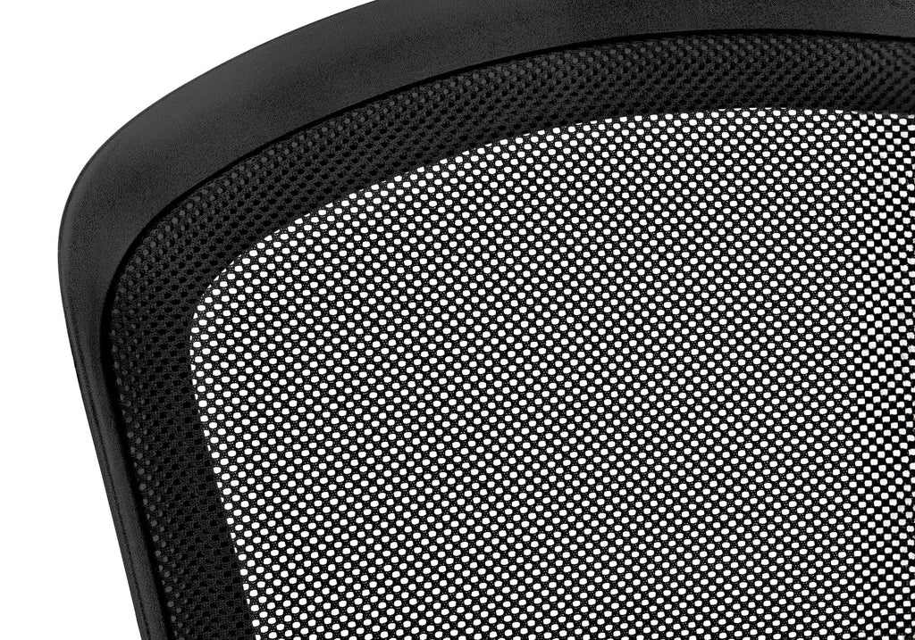 Office Chair, Adjustable Height, Swivel, Ergonomic, Armrests, Computer Desk, Work, Black Mesh, Black Metal, Contemporary, Modern