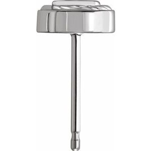 14K White Gold 3 mm Round Rope Earring Mounting