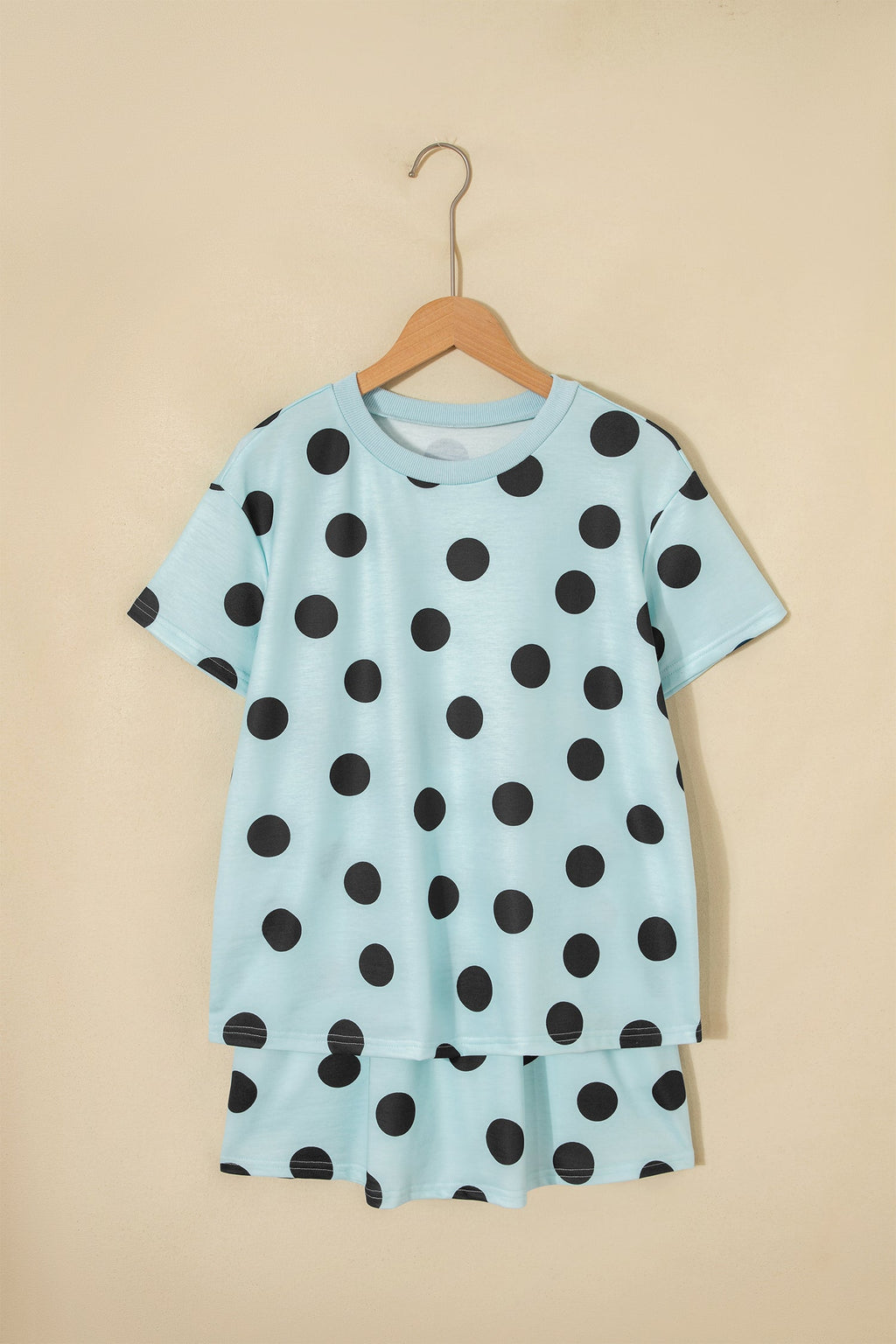 Polka Dot Short Sleeve Top & Mini Skort Set