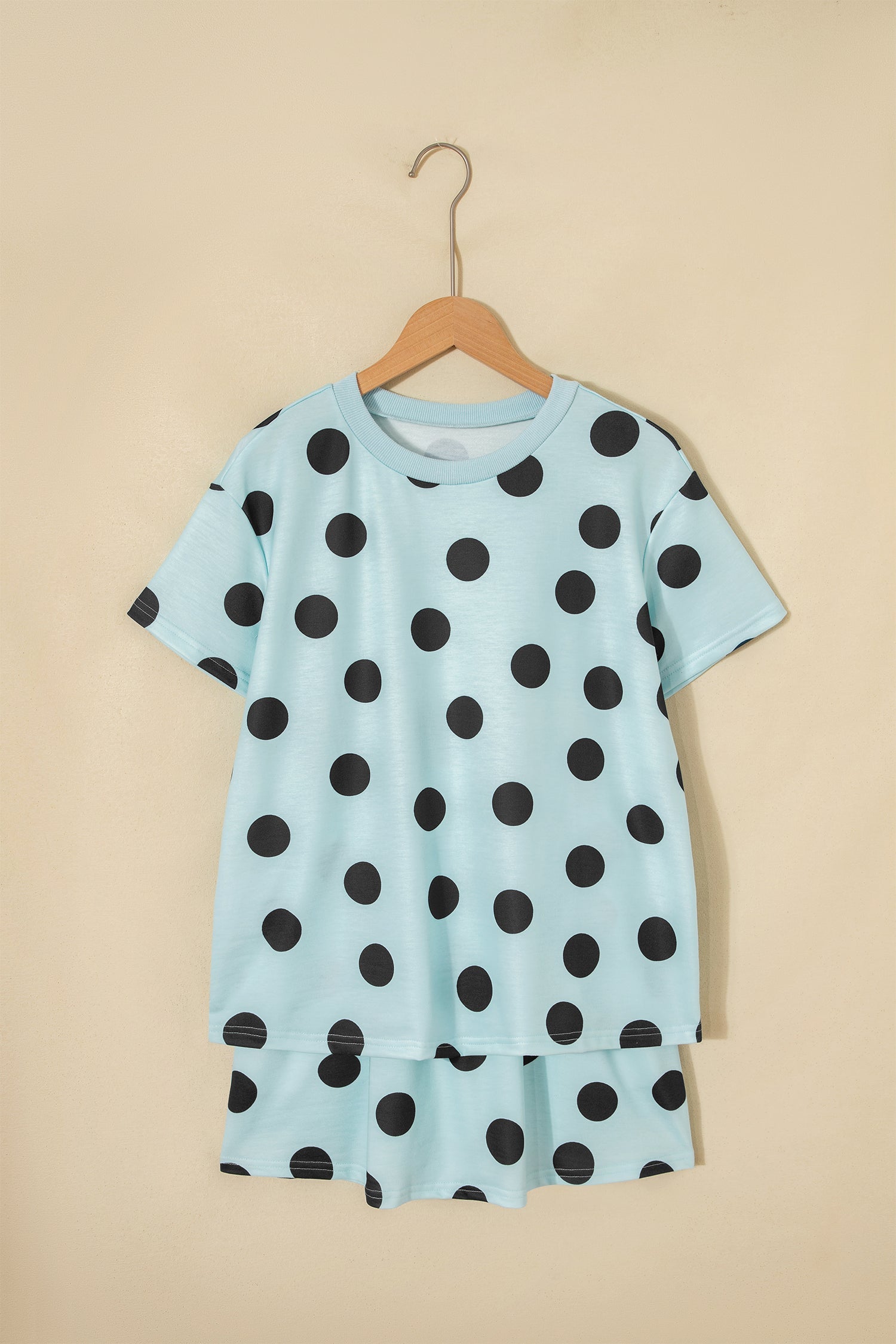 Polka Dot Short Sleeve Top & Mini Skort Set