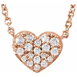 Cluster Heart Necklace