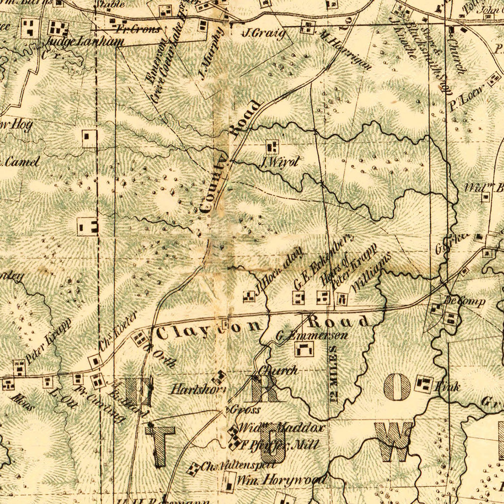 Vintage Map of Saint Louis County, Missouri 1857