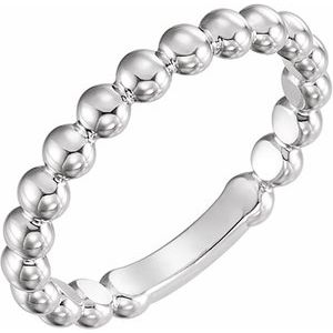 Stackable Beaded Ring
