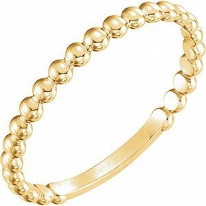 Stackable Beaded Ring