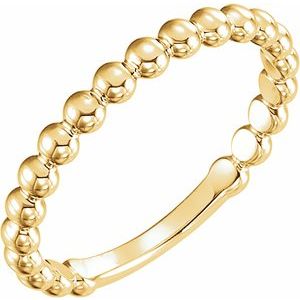 Stackable Beaded Ring