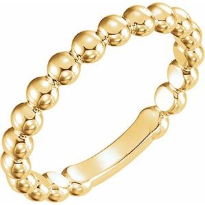 Stackable Beaded Ring
