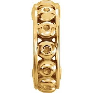 14K Yellow Gold 1 mm Round 10.73 mm Hoop Earring Mounting