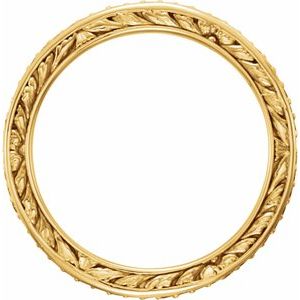 14K Yellow 1/4 CTW Natural Diamond Sculptural Eternity Band Size 7