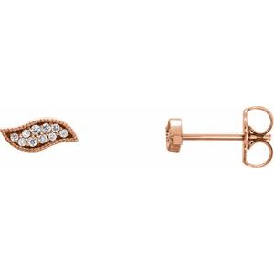 14K Rose Gold .06 CTW Natural Diamond Earrings