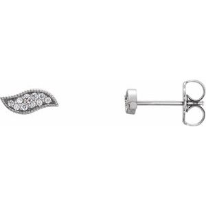 Platinum .06 CTW Natural Diamond Earrings