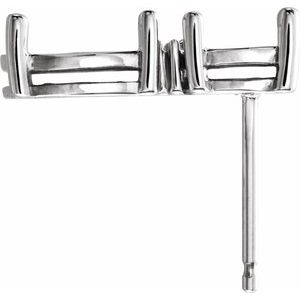 14K White Gold Multi-Shape Earring Mounting – image 2