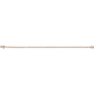 14K Rose Gold 1 CTW Natural Diamond Line 7" Bracelet – image 3