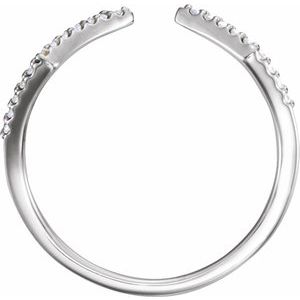 Platinum 1/5 CTW Natural Diamond Geometric Ring