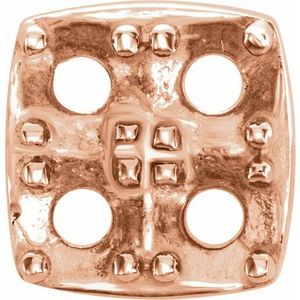 14K Rose Gold 2.5 mm Round Cluster Earring Mounting