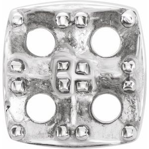 14K White Gold 2.5 mm Round Cluster Earring Mounting
