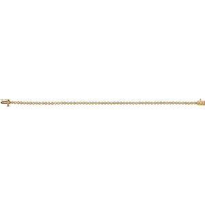 14K Yellow Gold 1 CTW Natural Diamond Line 7" Bracelet – image 2