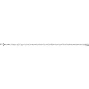 14K White Gold 1 CTW Natural Diamond Line 7" Bracelet – image 4