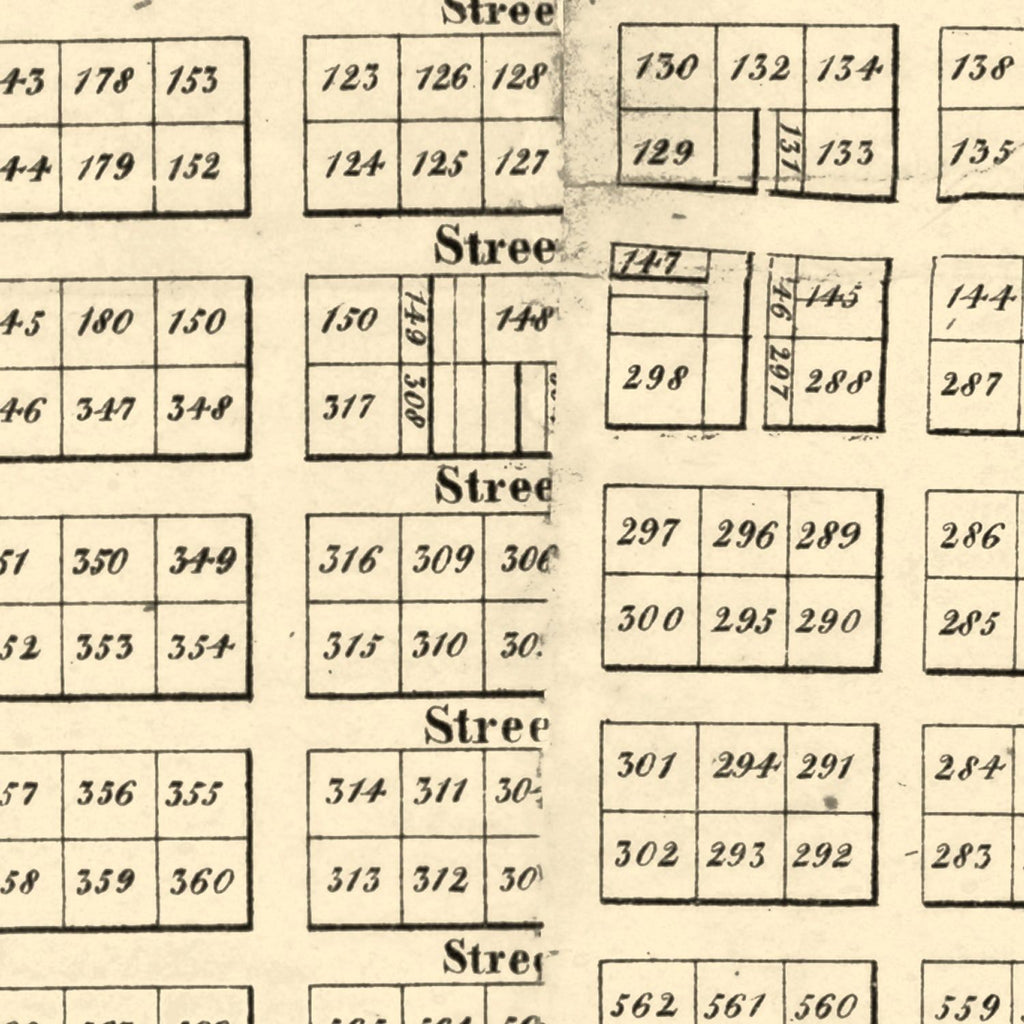 Vintage Map of San Francisco, California 1849