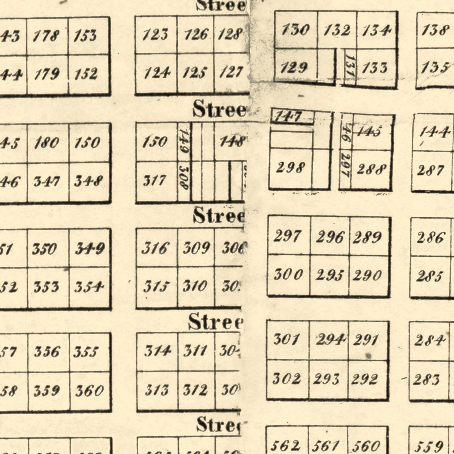 Vintage Map of San Francisco, California 1849