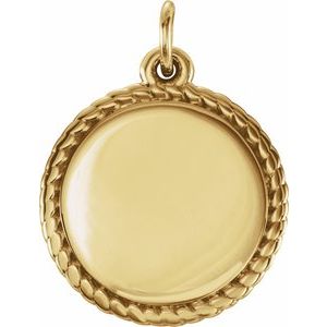 Engravable Rope Necklace or Charm/Pendant