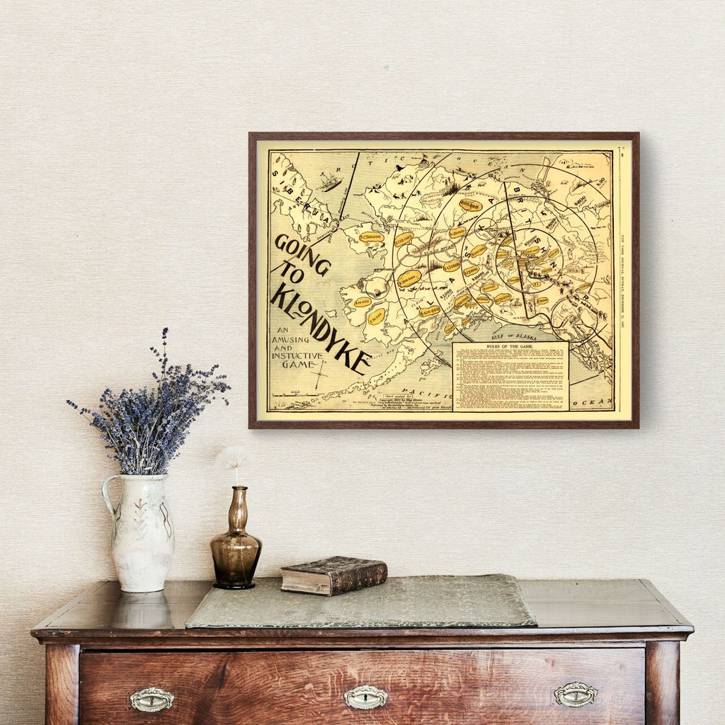 Vintage Map of Alaska 1897