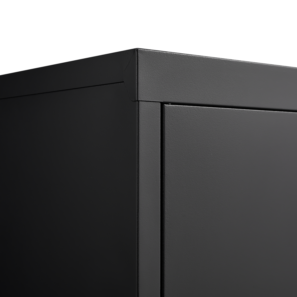 Storage Locker,File Organizer, Storage Cabinet with Door Locks and Two Adjustable Shelves, Suitable as a Cabinet for Home, Office, School & Garage Use