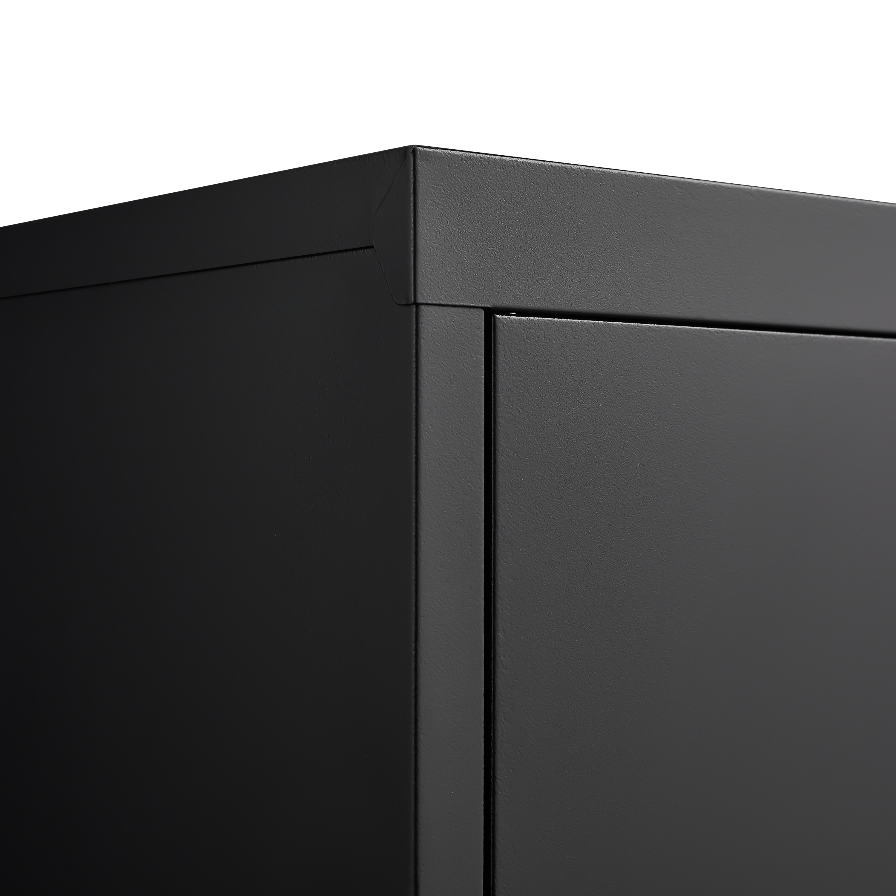 Storage Locker,File Organizer, Storage Cabinet with Door Locks and Two Adjustable Shelves, Suitable as a Cabinet for Home, Office, School & Garage Use