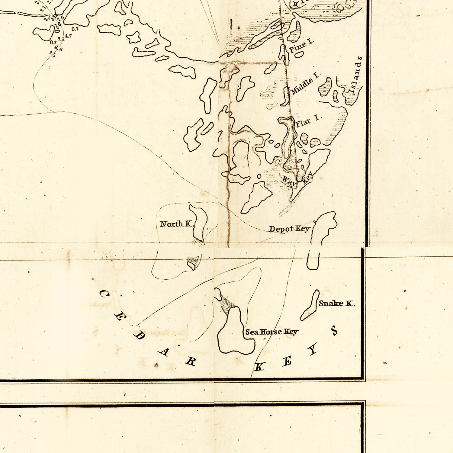 Vintage Map of Florida 1846