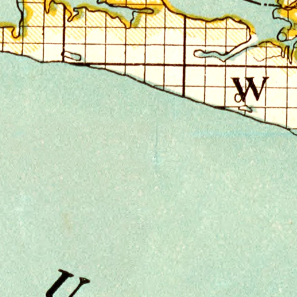 Vintage Map of Florida 1890