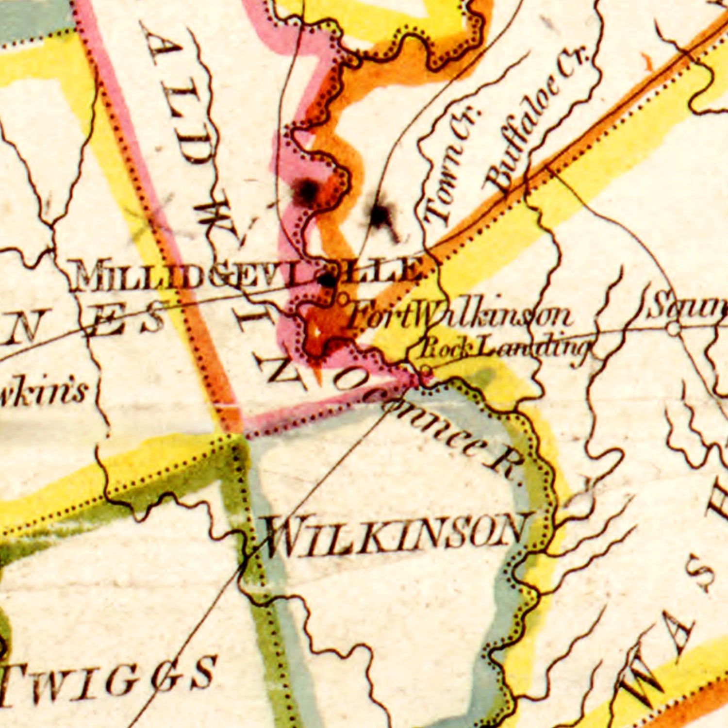 Vintage Map of Georgia 1818