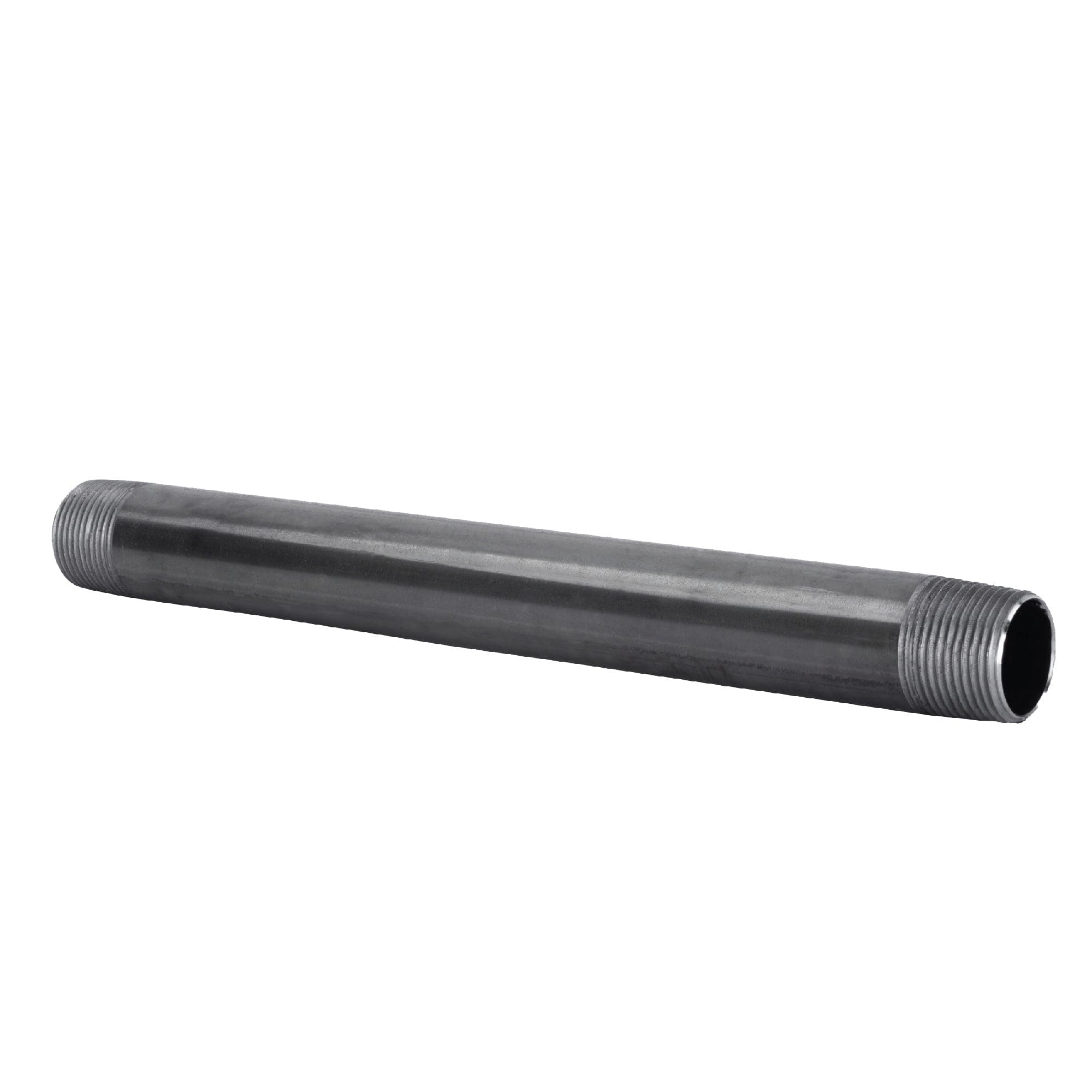 1 in. x 8 in. Black Pipe