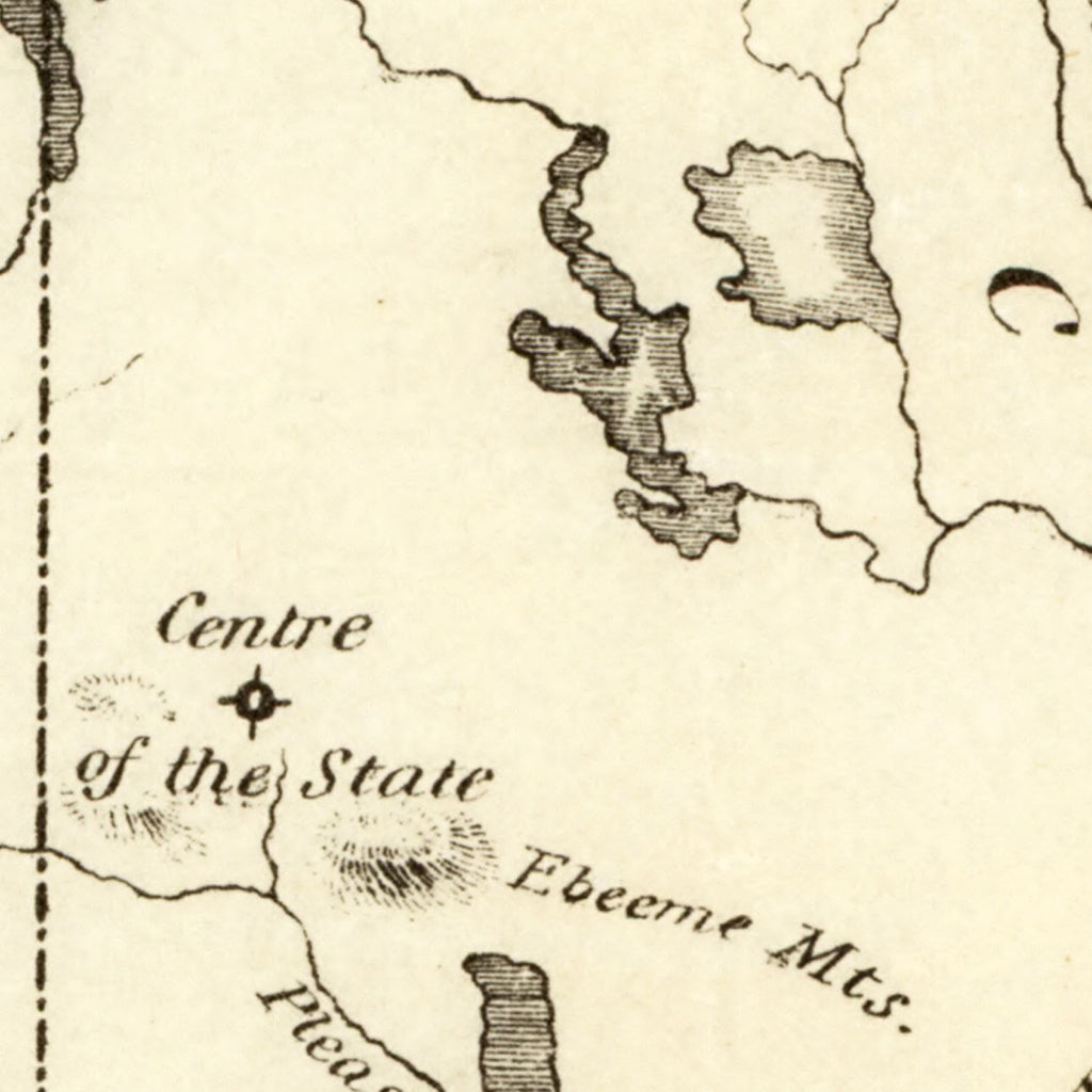 Vintage Map of Maine 1831